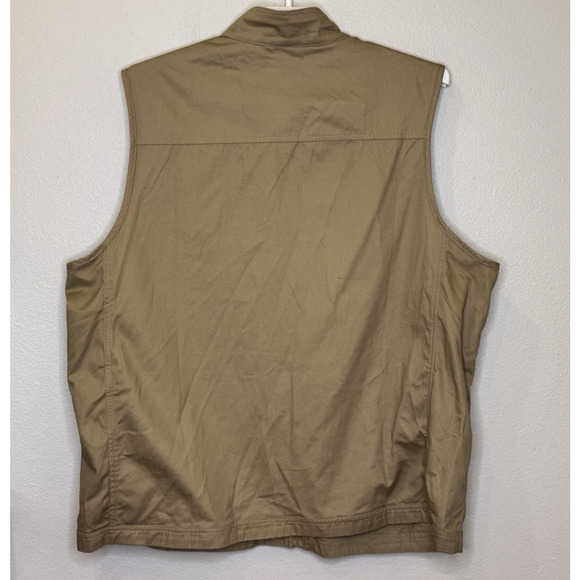 Boulder Creek Trading Co. Mens Outdoor Utility Vest Multi Pocket Khaki 2XL Tall - Picture 5 of 7